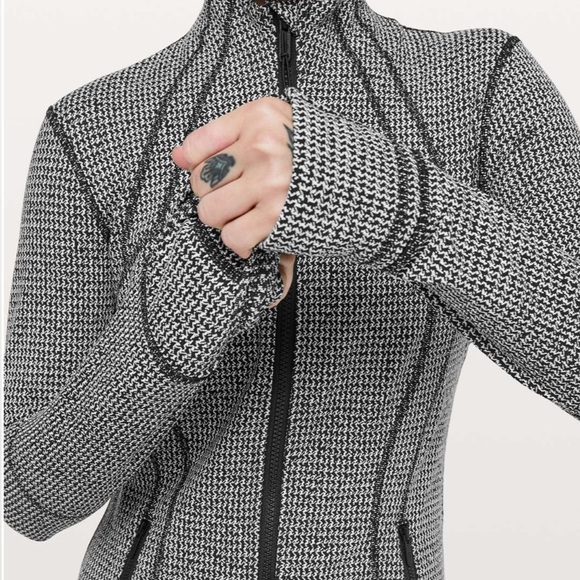 Lululemon Define Jacket Teeny Tooth White Black 12 - Picture 3 of 13